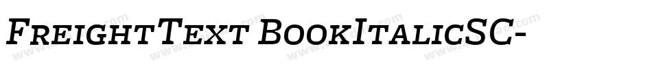 FreightText BookItalicSC字体转换